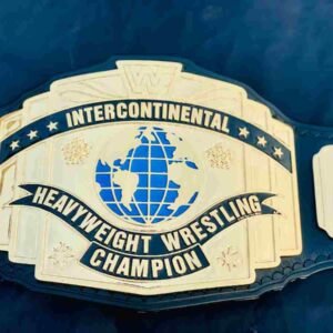 WWF Intercontinental 4mm CNC Replica Championship Belt (Black Strap)