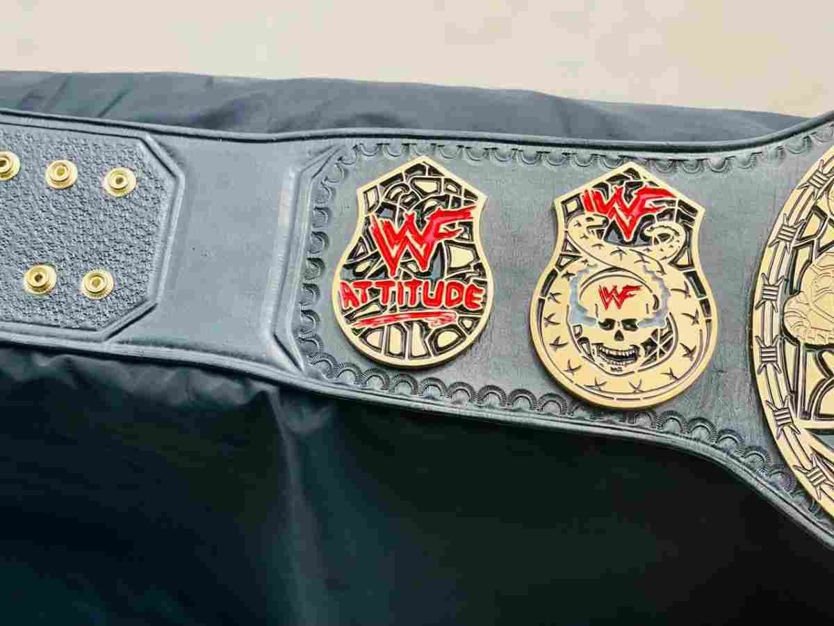 WWF "Smoking Skull" 4mm CNC 24K Gold Replica Championship Belt - Image 2