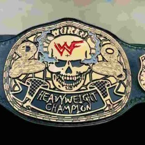 WWF "Smoking Skull" 4mm CNC 24K Gold Replica Championship Belt