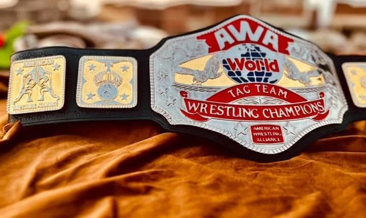 AWA World Tag Team 4mm SD Replica Championship Belt - Image 2