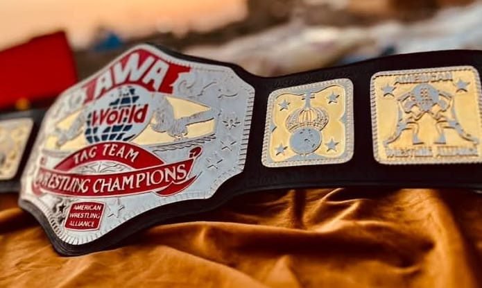AWA World Tag Team 4mm SD Replica Championship Belt - Image 3