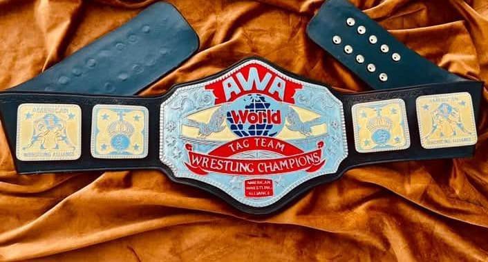 AWA World Tag Team 4mm SD Replica Championship Belt