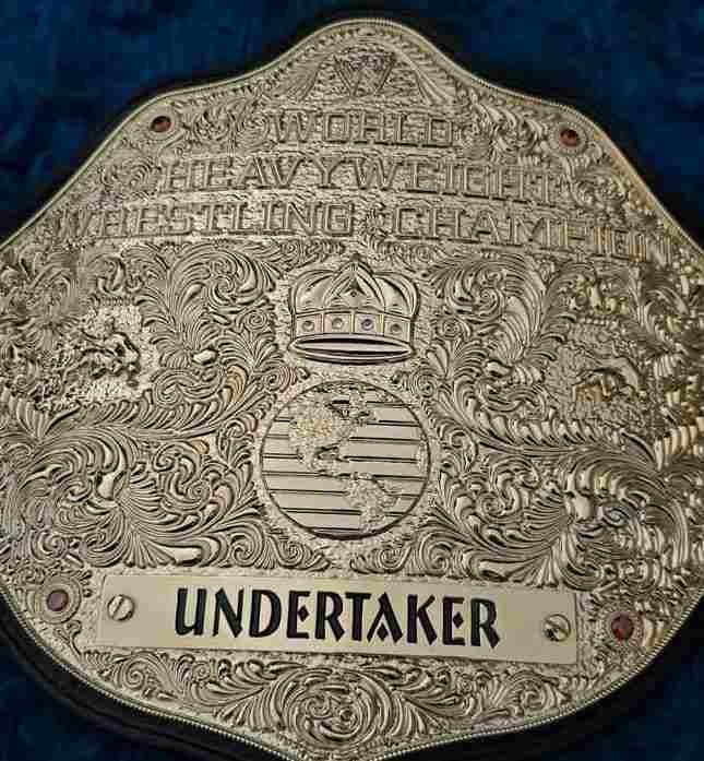 3D Big Gold Heavyweight Championship Replica Belt – Fully Customizable Handcrafted Wrestling Belt (Undertaker / Personalized Edition) - Image 4
