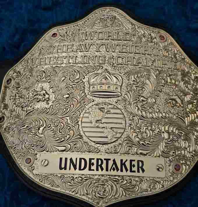 3D Big Gold Heavyweight Championship Replica Belt – Fully Customizable Handcrafted Wrestling Belt (Undertaker / Personalized Edition)