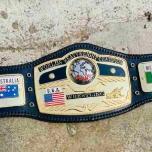 NWA Dome Globe 4mm CNC Replica Belt