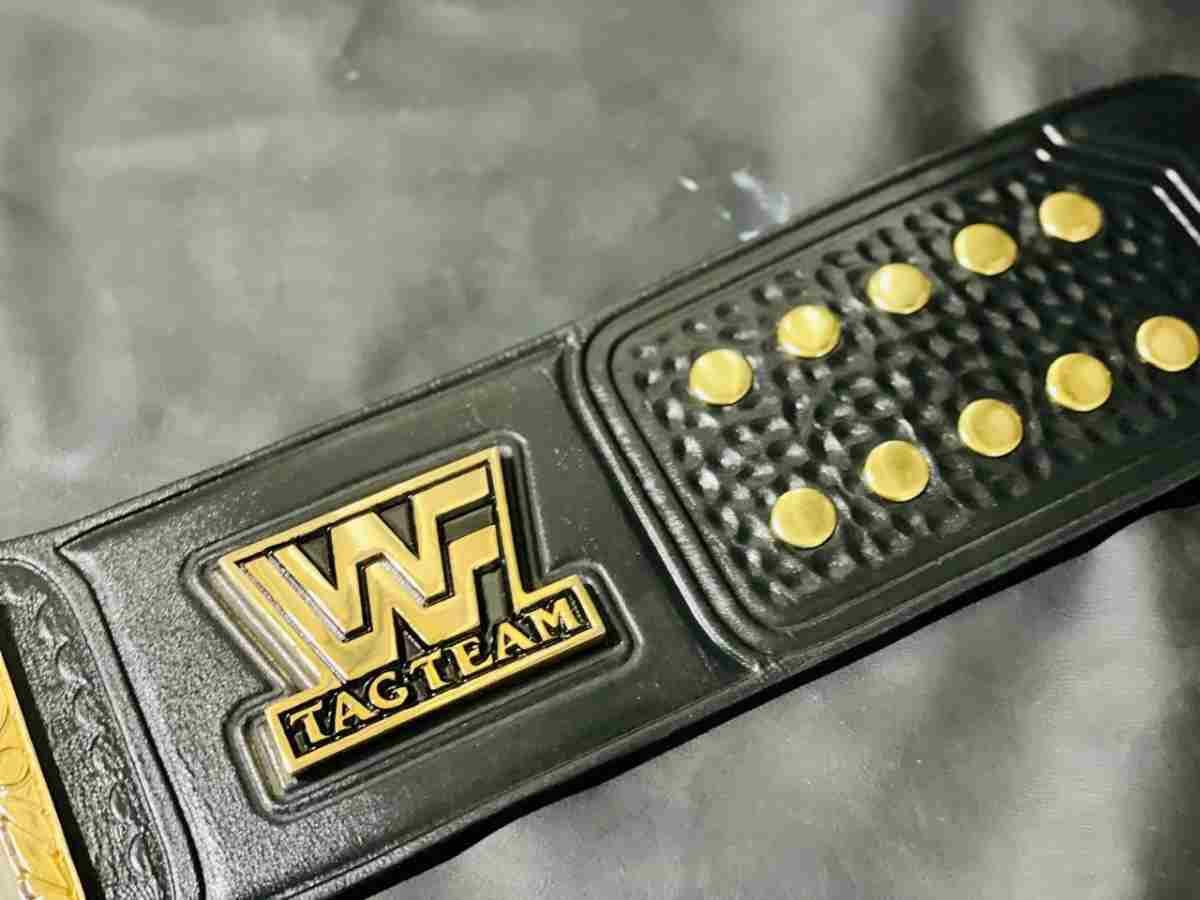 WWF World Tag Team 4mm CNC Dual Plate Version Replica Belt - Image 7