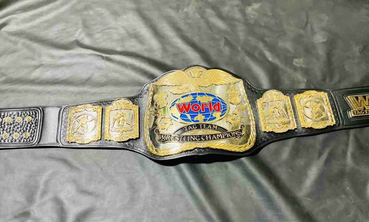 WWF World Tag Team 4mm CNC Dual Plate Version Replica Belt - Image 3