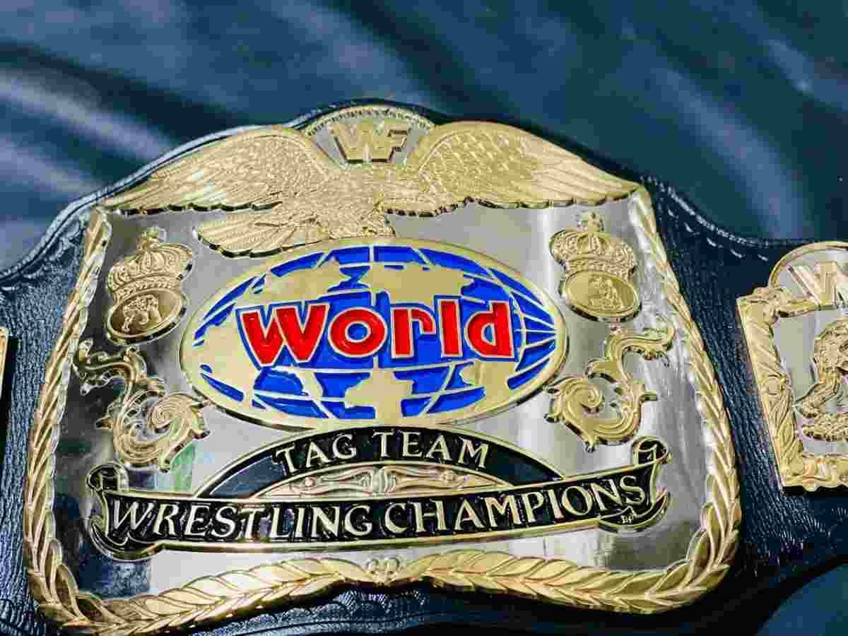 WWF World Tag Team 4mm CNC Dual Plate Version Replica Belt