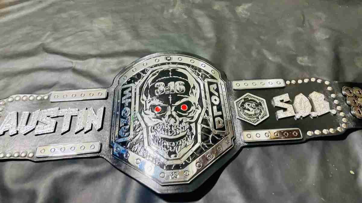Stone Cold Steve Austin "Smokin' Skull" 4mm Replica Championship Belt - Image 7