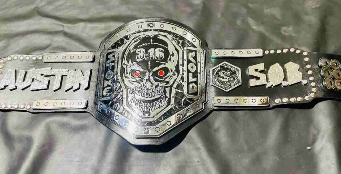 Stone Cold Steve Austin "Smokin' Skull" 4mm Replica Championship Belt - Image 3