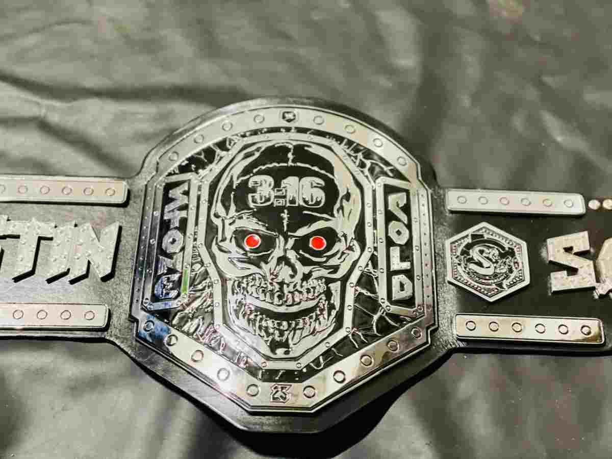 Stone Cold Steve Austin "Smokin' Skull" 4mm Replica Championship Belt - Image 9