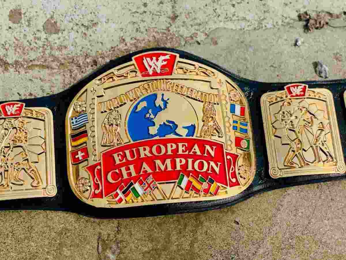 WWF European Championship Replica Belt (2mm Brass)