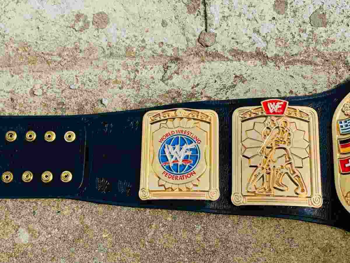 WWF European Championship Replica Belt (2mm Brass) - Image 3