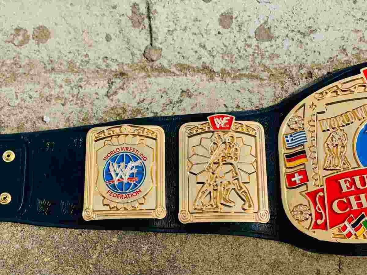 WWF European Championship Replica Belt (2mm Brass) - Image 7