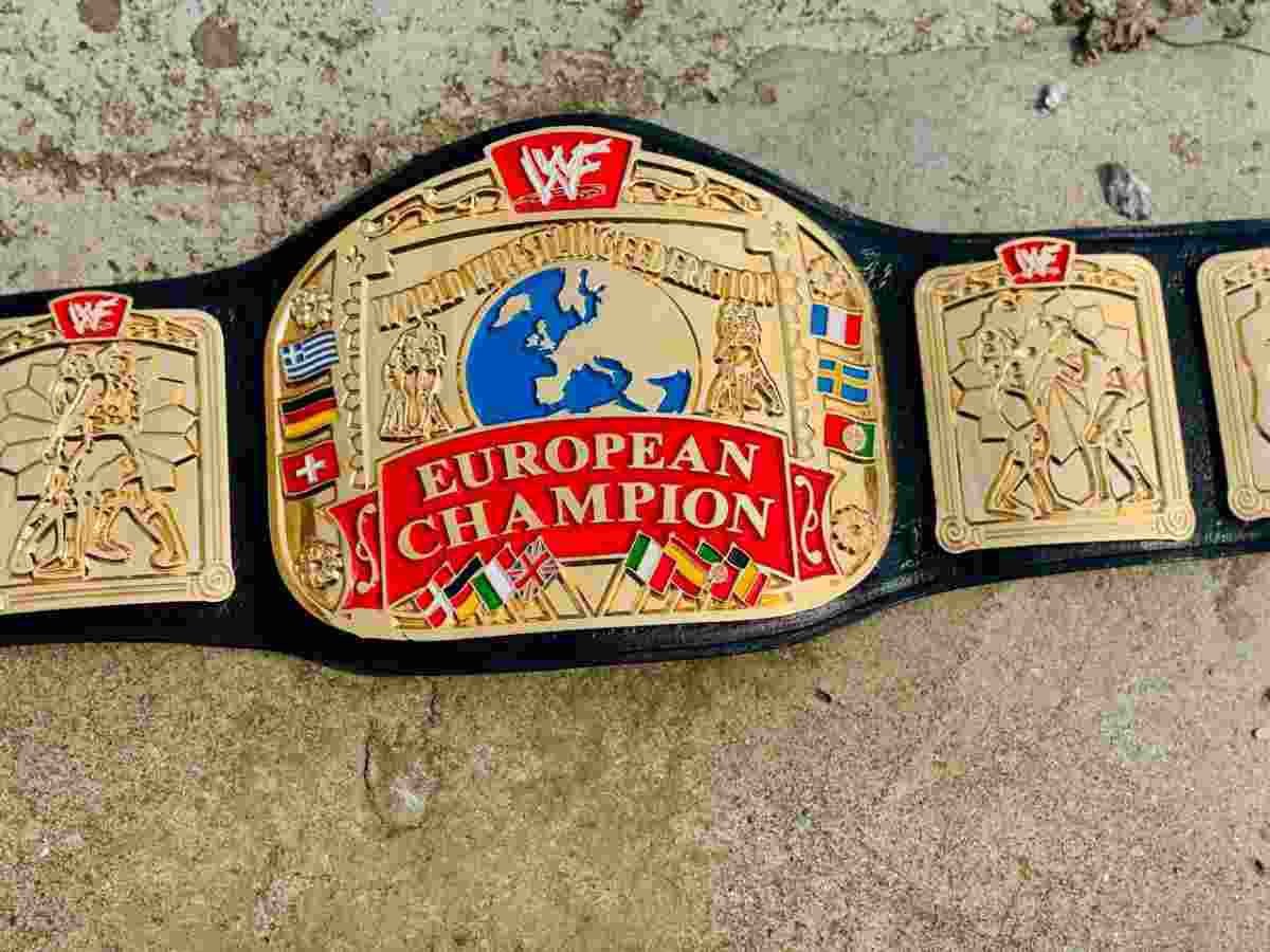 WWF European Championship Replica Belt (2mm Brass) - Image 4