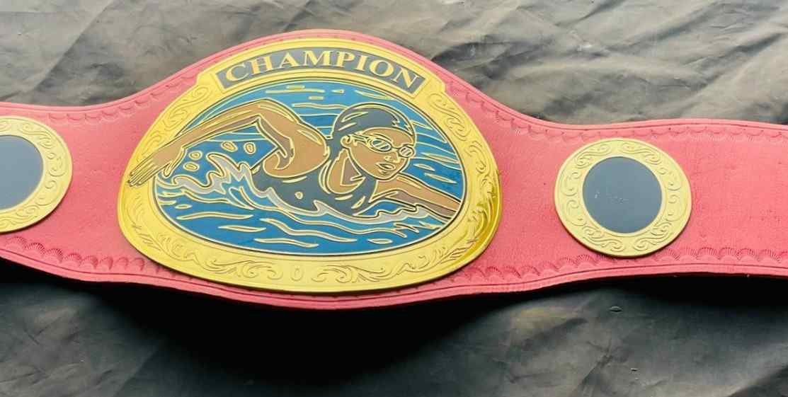 Custom Swimming Champion Championship Belt for (kids)