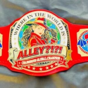 Chairshots Global Champion ("Where in the World is Alley?!?") Custom 4mm Championship Belt